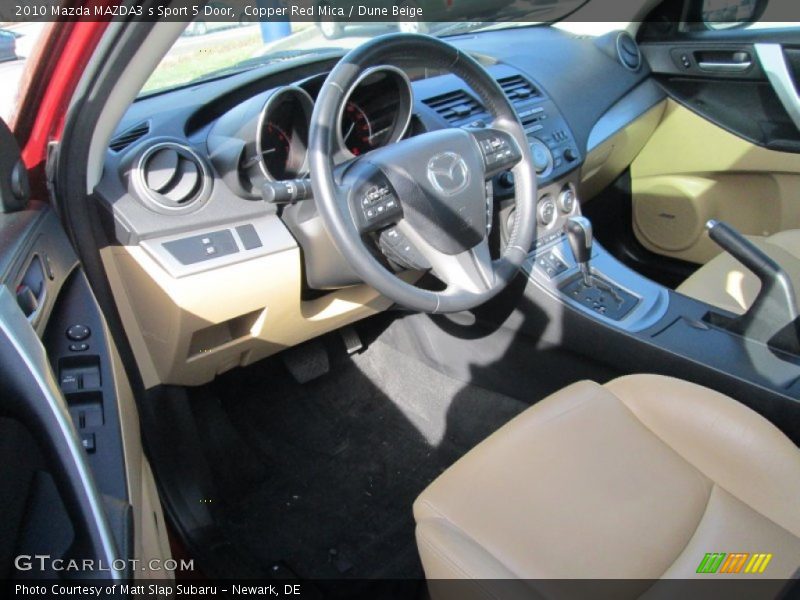  2010 MAZDA3 s Sport 5 Door Dune Beige Interior