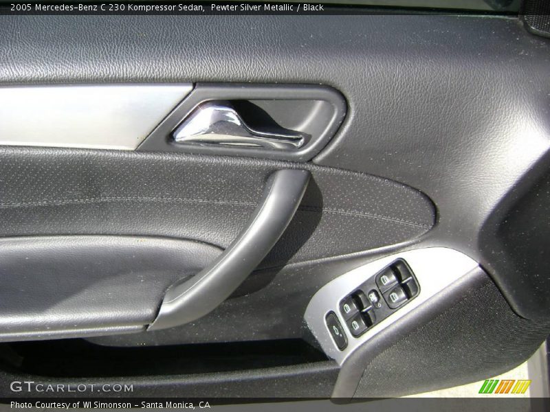 Pewter Silver Metallic / Black 2005 Mercedes-Benz C 230 Kompressor Sedan