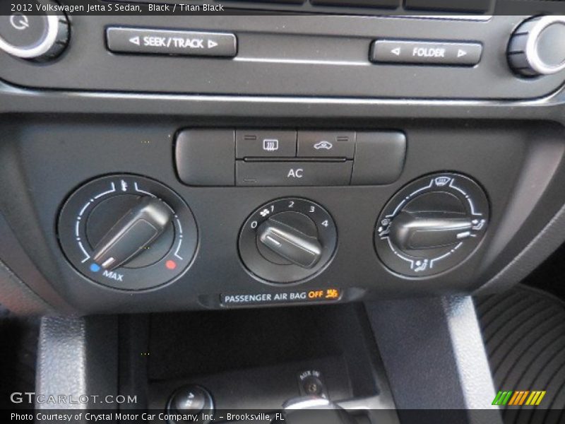 Black / Titan Black 2012 Volkswagen Jetta S Sedan