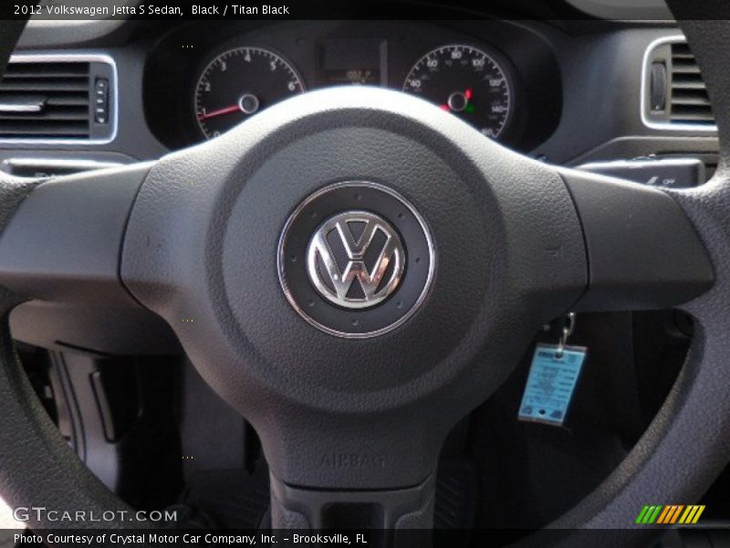 Black / Titan Black 2012 Volkswagen Jetta S Sedan