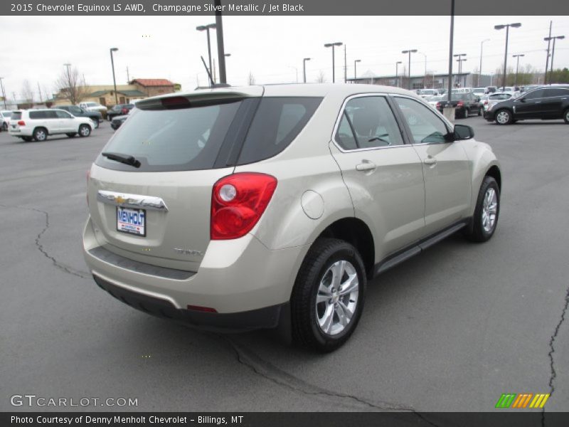 Champagne Silver Metallic / Jet Black 2015 Chevrolet Equinox LS AWD