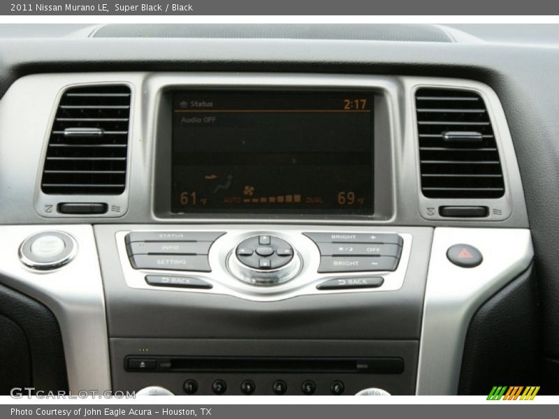 Super Black / Black 2011 Nissan Murano LE