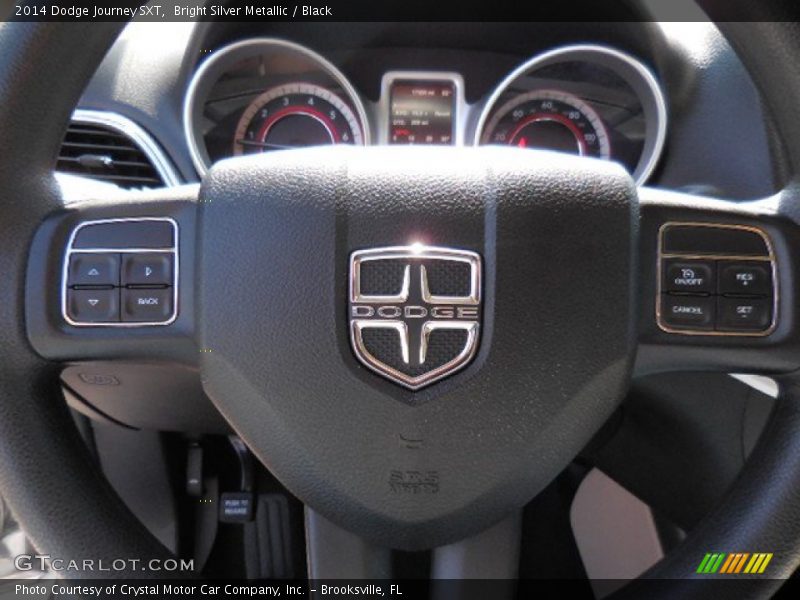 Bright Silver Metallic / Black 2014 Dodge Journey SXT