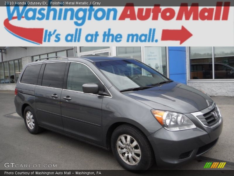 Polished Metal Metallic / Gray 2010 Honda Odyssey EX