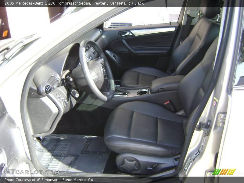 Pewter Silver Metallic / Black 2005 Mercedes-Benz C 230 Kompressor Sedan