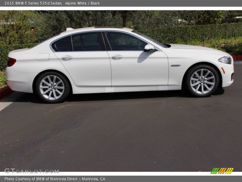 Alpine White / Black 2015 BMW 5 Series 535d Sedan