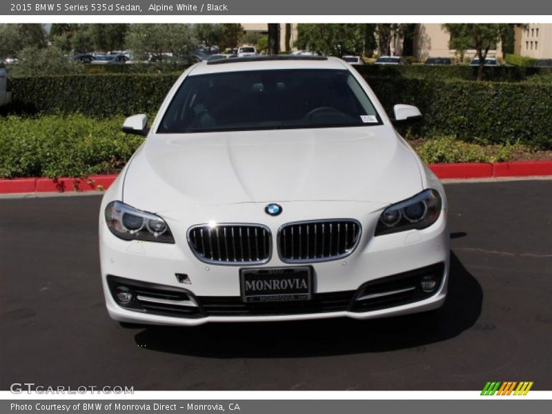 Alpine White / Black 2015 BMW 5 Series 535d Sedan