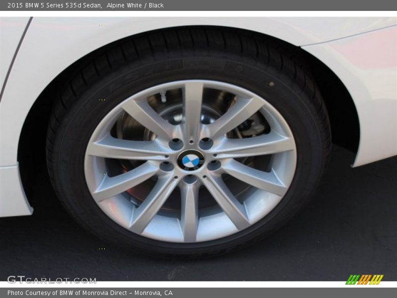 Alpine White / Black 2015 BMW 5 Series 535d Sedan