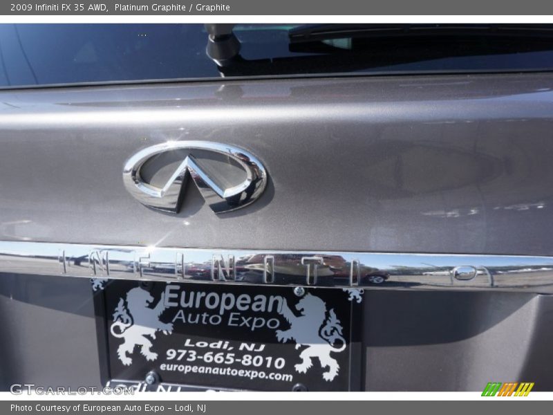 Platinum Graphite / Graphite 2009 Infiniti FX 35 AWD