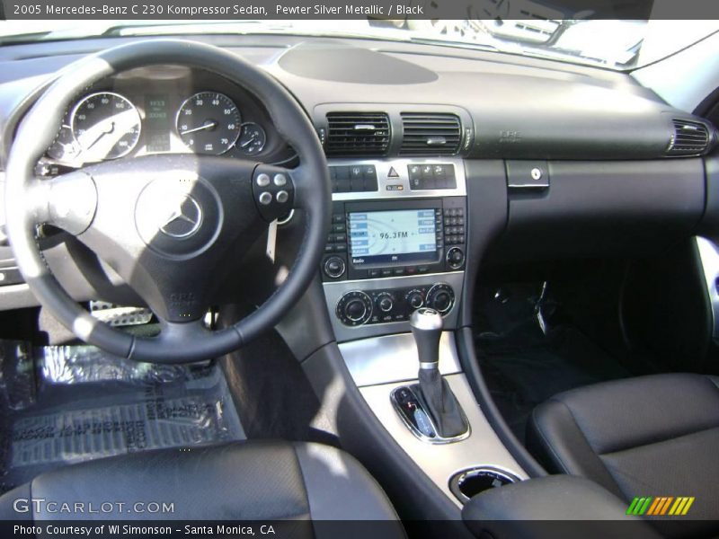 Pewter Silver Metallic / Black 2005 Mercedes-Benz C 230 Kompressor Sedan