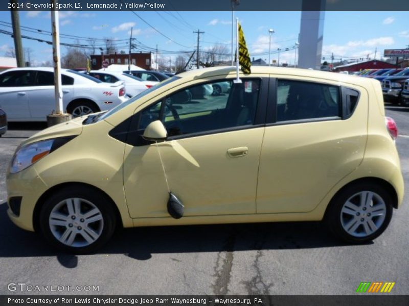 Lemonade / Yellow/Yellow 2014 Chevrolet Spark LS