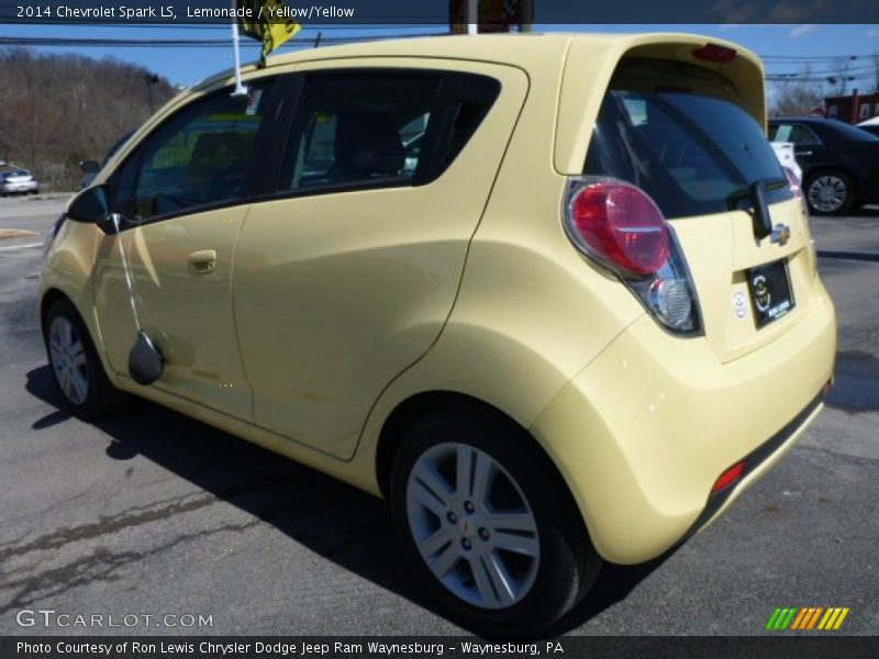 Lemonade / Yellow/Yellow 2014 Chevrolet Spark LS