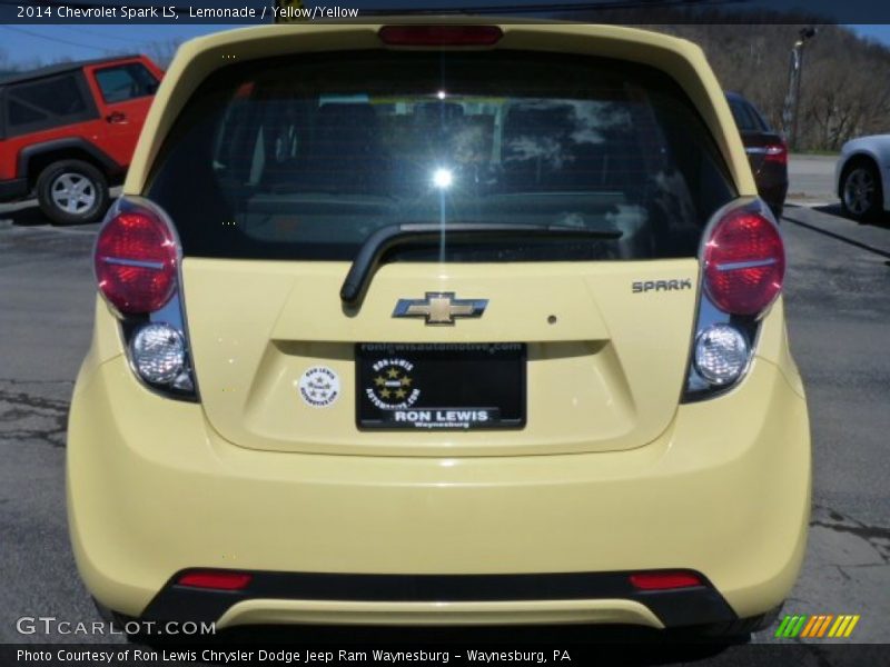 Lemonade / Yellow/Yellow 2014 Chevrolet Spark LS