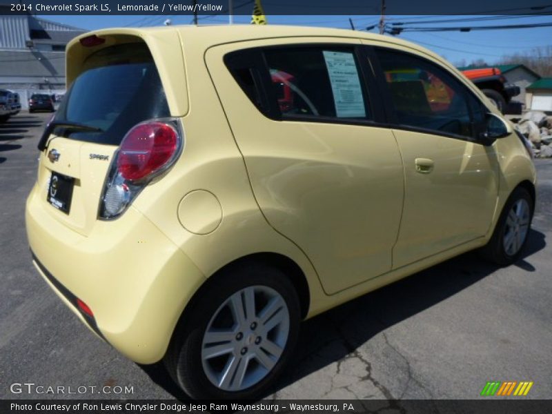 Lemonade / Yellow/Yellow 2014 Chevrolet Spark LS