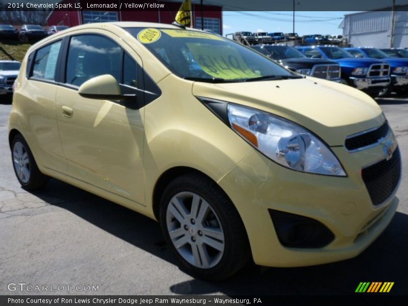 Lemonade / Yellow/Yellow 2014 Chevrolet Spark LS