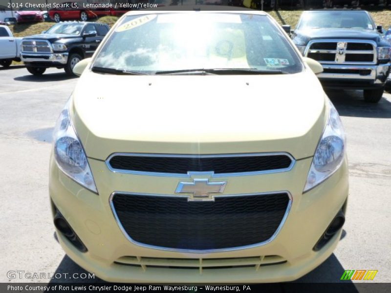 Lemonade / Yellow/Yellow 2014 Chevrolet Spark LS
