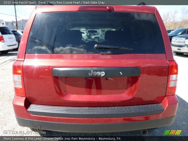 Deep Cherry Red Crystal Pearl / Dark Slate Gray 2015 Jeep Patriot Sport