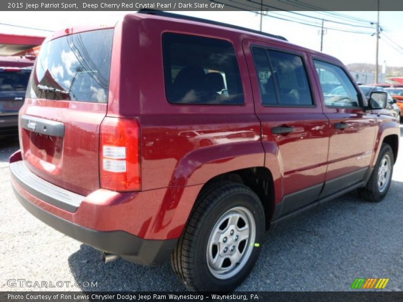 Deep Cherry Red Crystal Pearl / Dark Slate Gray 2015 Jeep Patriot Sport