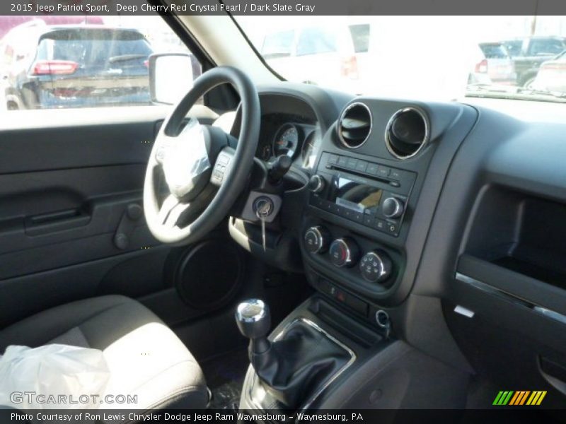 Deep Cherry Red Crystal Pearl / Dark Slate Gray 2015 Jeep Patriot Sport
