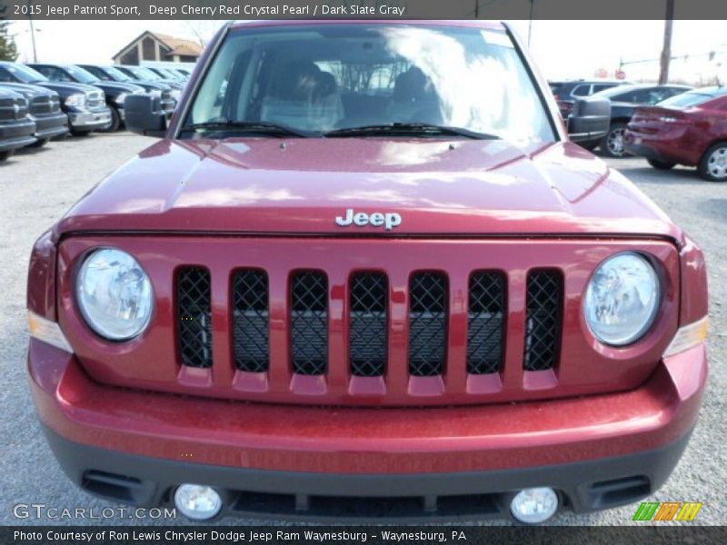 Deep Cherry Red Crystal Pearl / Dark Slate Gray 2015 Jeep Patriot Sport