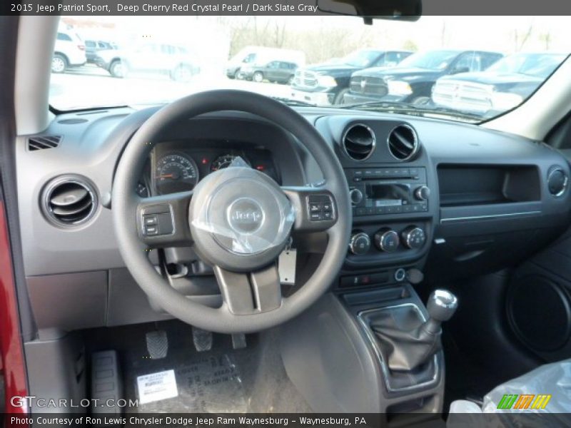 Deep Cherry Red Crystal Pearl / Dark Slate Gray 2015 Jeep Patriot Sport