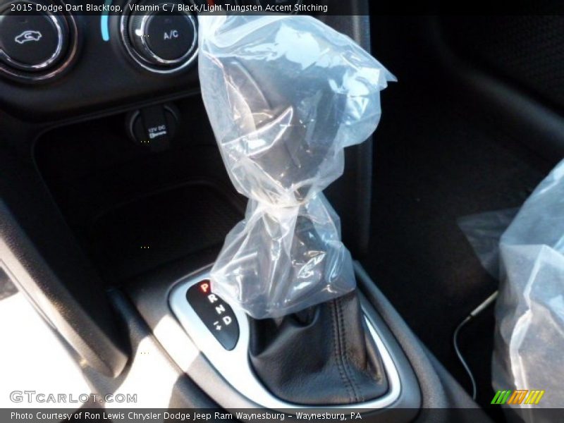 Vitamin C / Black/Light Tungsten Accent Stitching 2015 Dodge Dart Blacktop