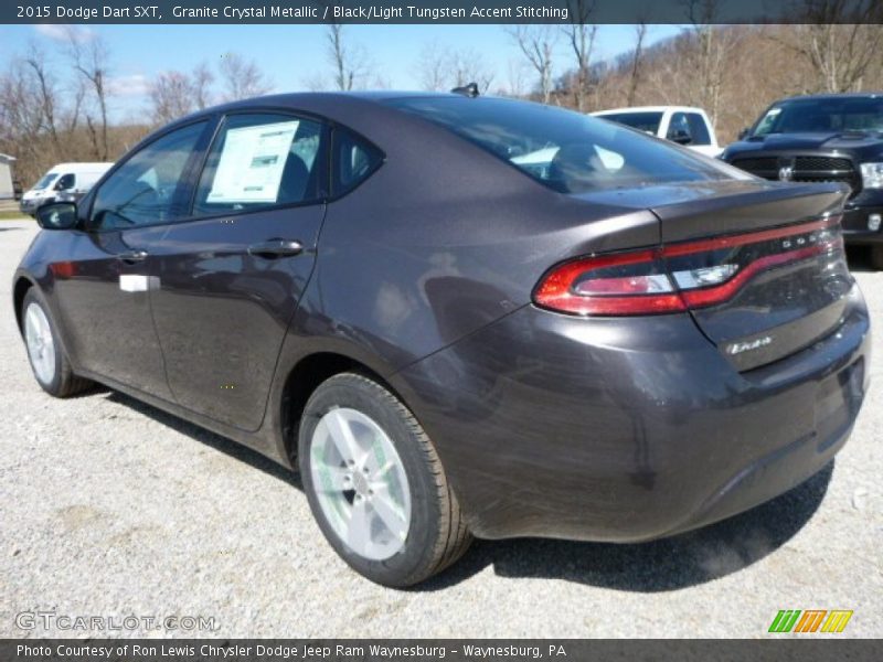 Granite Crystal Metallic / Black/Light Tungsten Accent Stitching 2015 Dodge Dart SXT