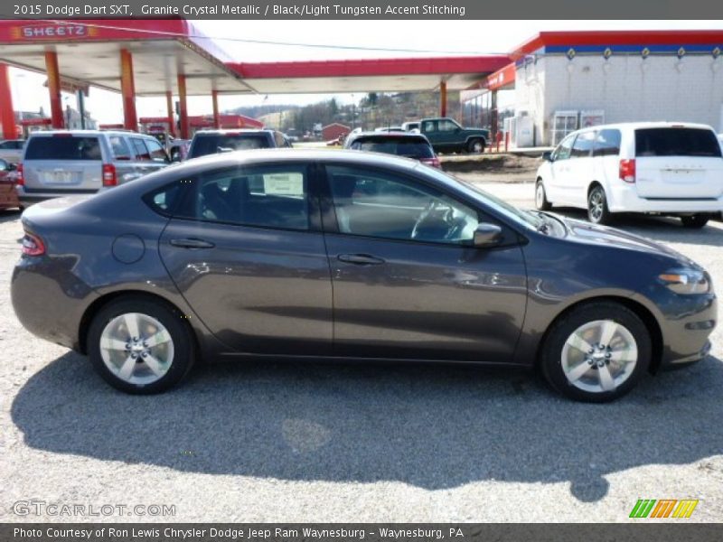 Granite Crystal Metallic / Black/Light Tungsten Accent Stitching 2015 Dodge Dart SXT