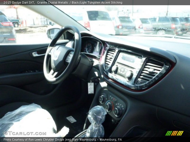 Granite Crystal Metallic / Black/Light Tungsten Accent Stitching 2015 Dodge Dart SXT
