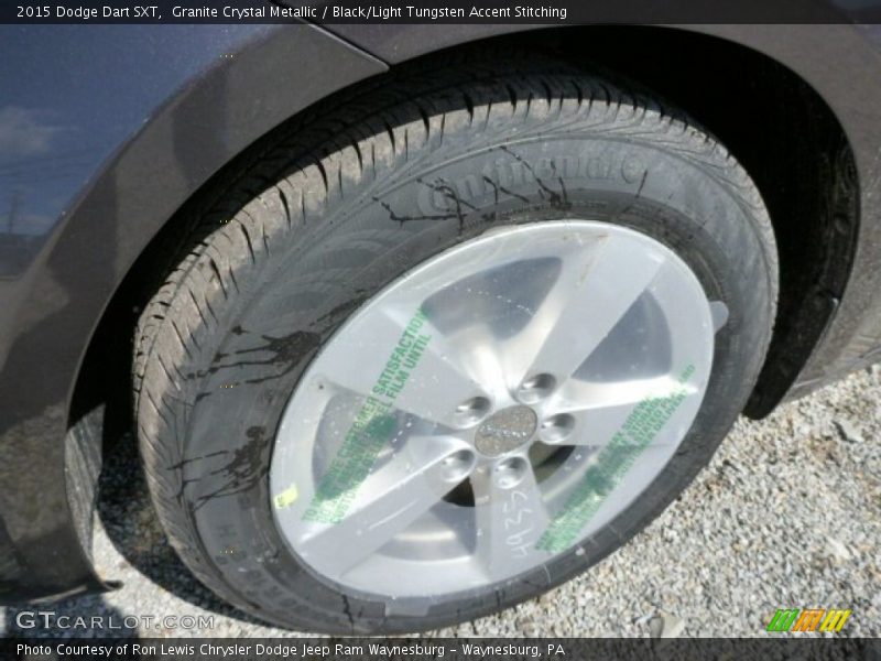 Granite Crystal Metallic / Black/Light Tungsten Accent Stitching 2015 Dodge Dart SXT