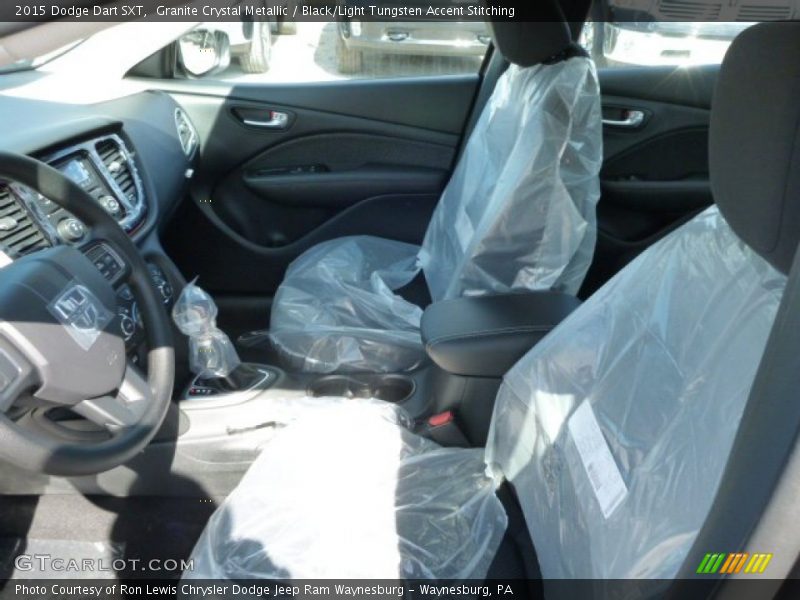 Granite Crystal Metallic / Black/Light Tungsten Accent Stitching 2015 Dodge Dart SXT