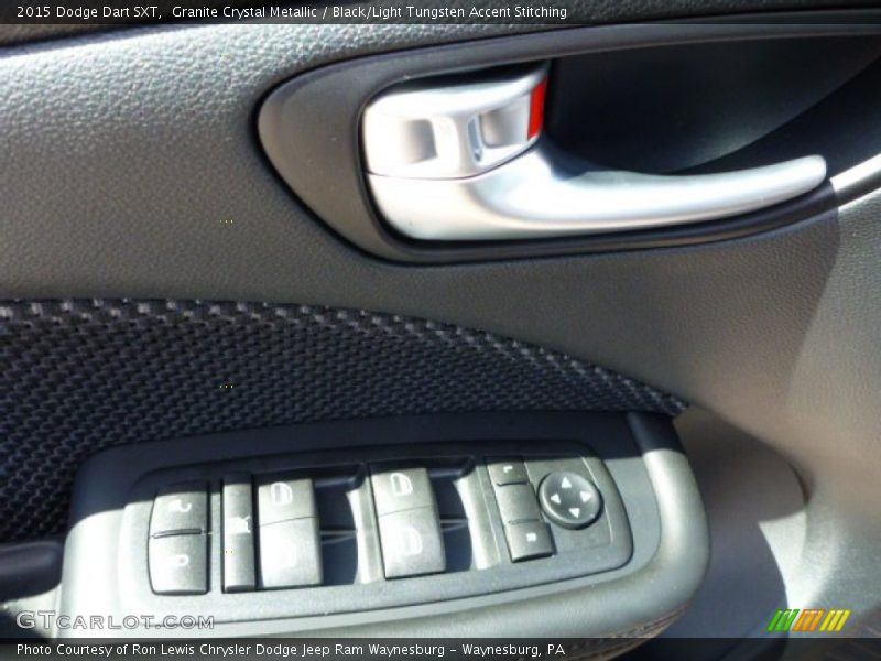 Granite Crystal Metallic / Black/Light Tungsten Accent Stitching 2015 Dodge Dart SXT