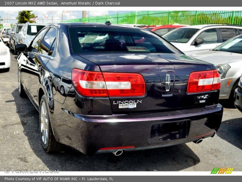 Amethyst Metallic / Dark Charcoal 2007 Lincoln MKZ AWD Sedan