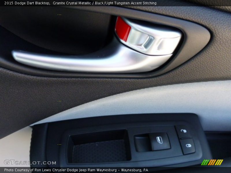 Granite Crystal Metallic / Black/Light Tungsten Accent Stitching 2015 Dodge Dart Blacktop
