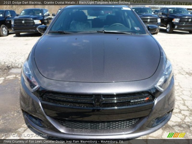 Granite Crystal Metallic / Black/Light Tungsten Accent Stitching 2015 Dodge Dart Blacktop