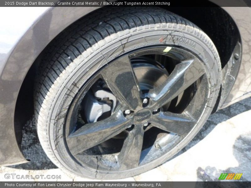 Granite Crystal Metallic / Black/Light Tungsten Accent Stitching 2015 Dodge Dart Blacktop