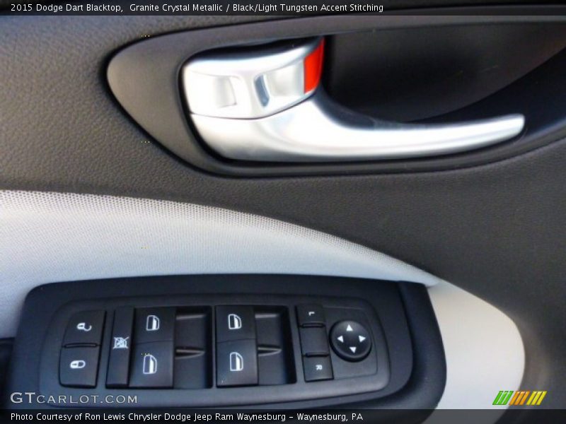 Granite Crystal Metallic / Black/Light Tungsten Accent Stitching 2015 Dodge Dart Blacktop