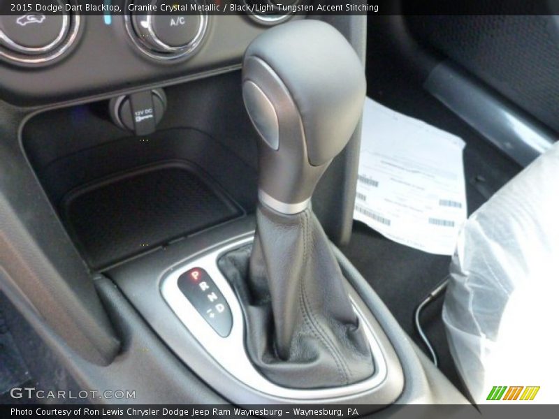 Granite Crystal Metallic / Black/Light Tungsten Accent Stitching 2015 Dodge Dart Blacktop