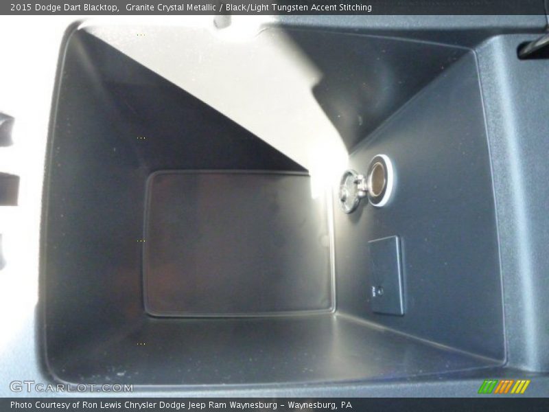 Granite Crystal Metallic / Black/Light Tungsten Accent Stitching 2015 Dodge Dart Blacktop