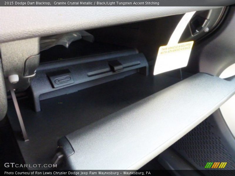 Granite Crystal Metallic / Black/Light Tungsten Accent Stitching 2015 Dodge Dart Blacktop