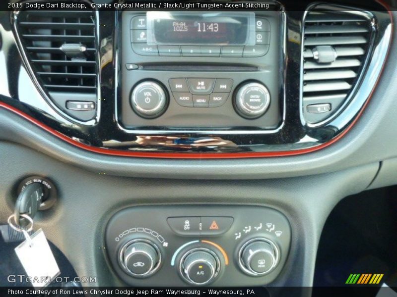 Granite Crystal Metallic / Black/Light Tungsten Accent Stitching 2015 Dodge Dart Blacktop