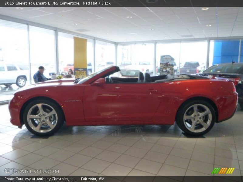 Red Hot / Black 2015 Chevrolet Camaro LT/RS Convertible