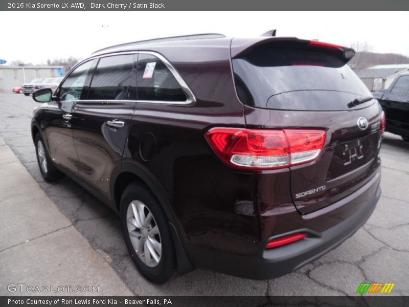 Dark Cherry / Satin Black 2016 Kia Sorento LX AWD