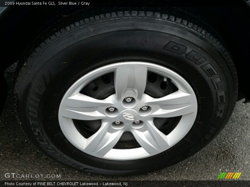 Silver Blue / Gray 2009 Hyundai Santa Fe GLS