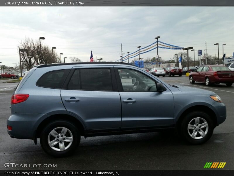 Silver Blue / Gray 2009 Hyundai Santa Fe GLS