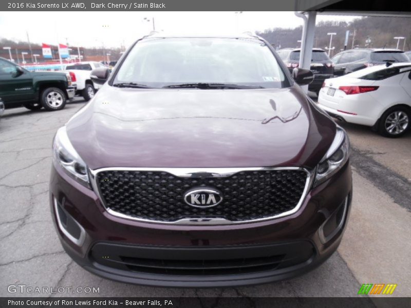 Dark Cherry / Satin Black 2016 Kia Sorento LX AWD