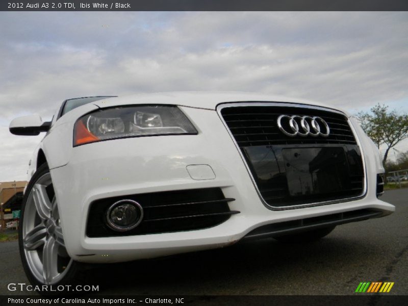 Ibis White / Black 2012 Audi A3 2.0 TDI