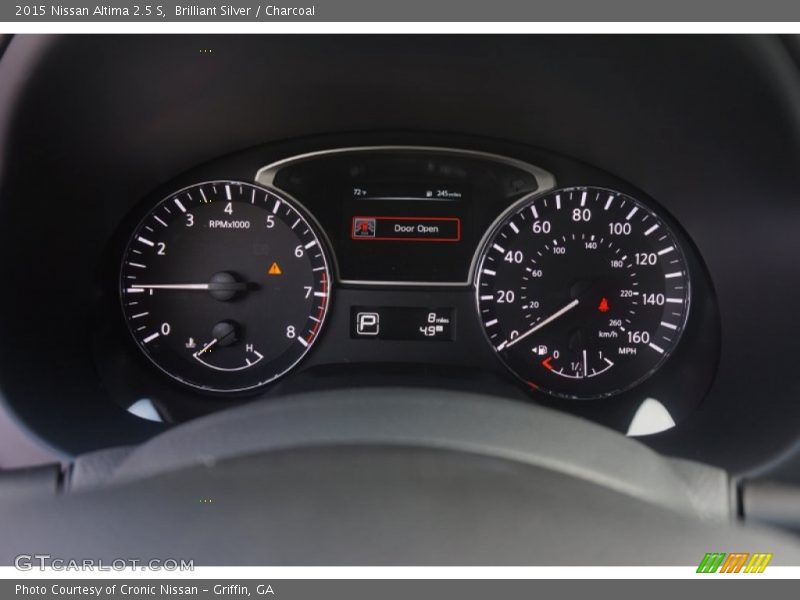 Brilliant Silver / Charcoal 2015 Nissan Altima 2.5 S