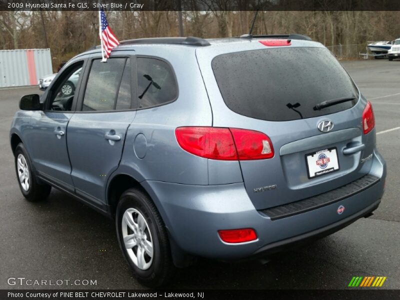 Silver Blue / Gray 2009 Hyundai Santa Fe GLS