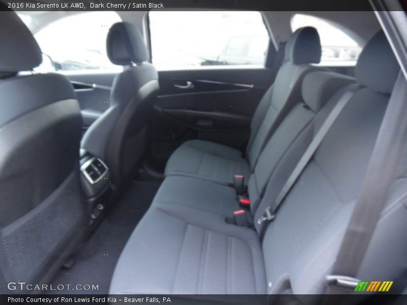 Rear Seat of 2016 Sorento LX AWD